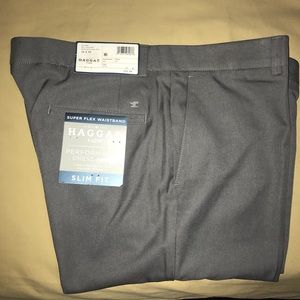 Haggar men slim fit pants